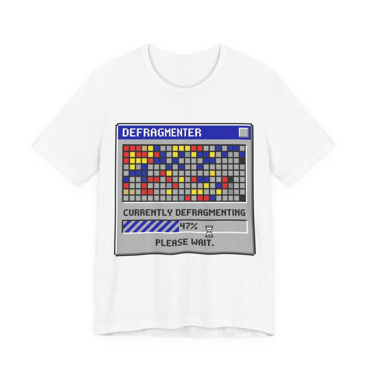 Currently Defragmenting Retro 90s PC Tee