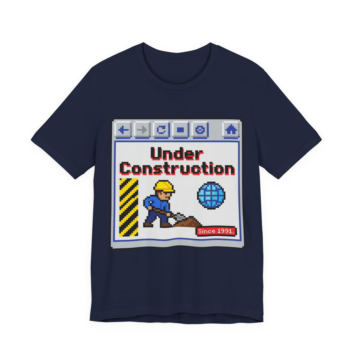 Under Construction Since 1991 Retro Web Tee