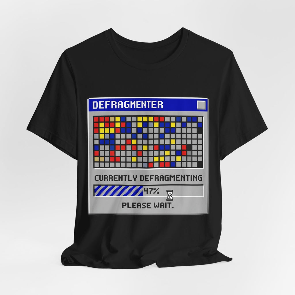 Currently Defragmenting Retro 90s PC Tee