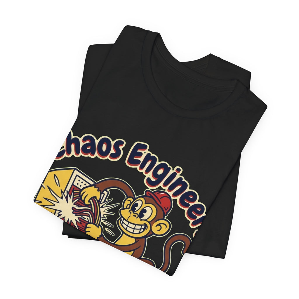 Chaos Engineer Breaks Prod On Purpose Monkey Day Tee