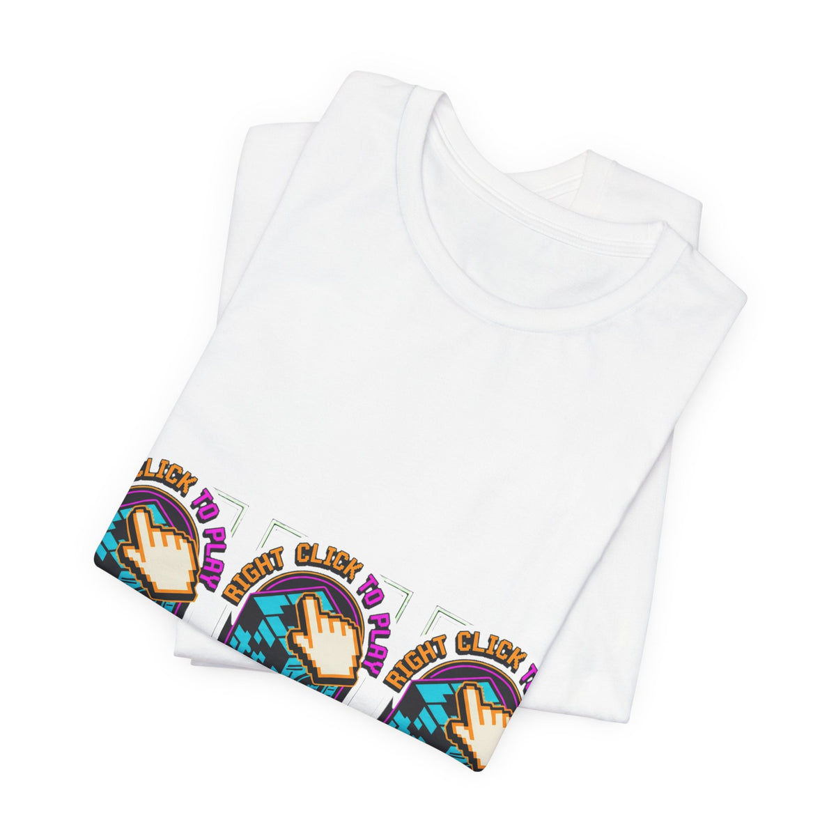 Right Click To Play Retro Web Tribute Tee