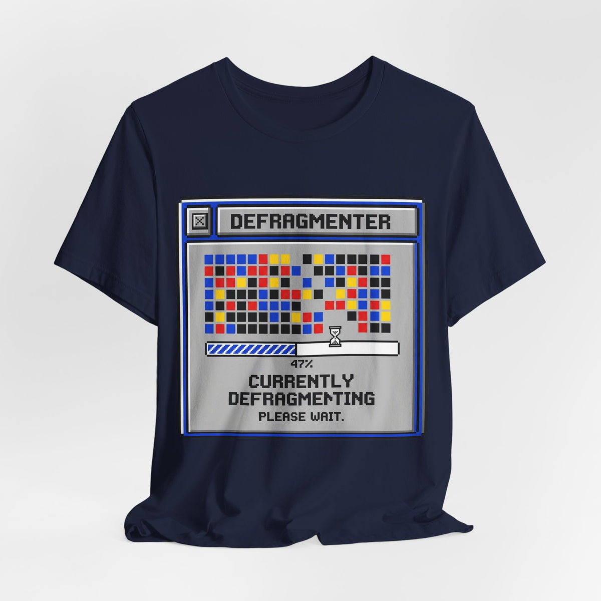 Currently Defragmenting Retro 90s PC Tee