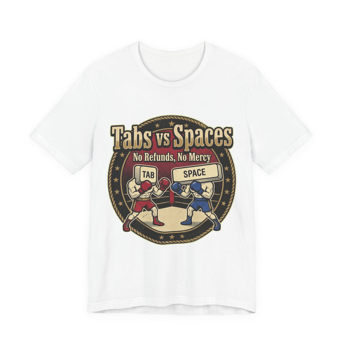 Tabs vs Spaces Main Event Fight Poster Tee