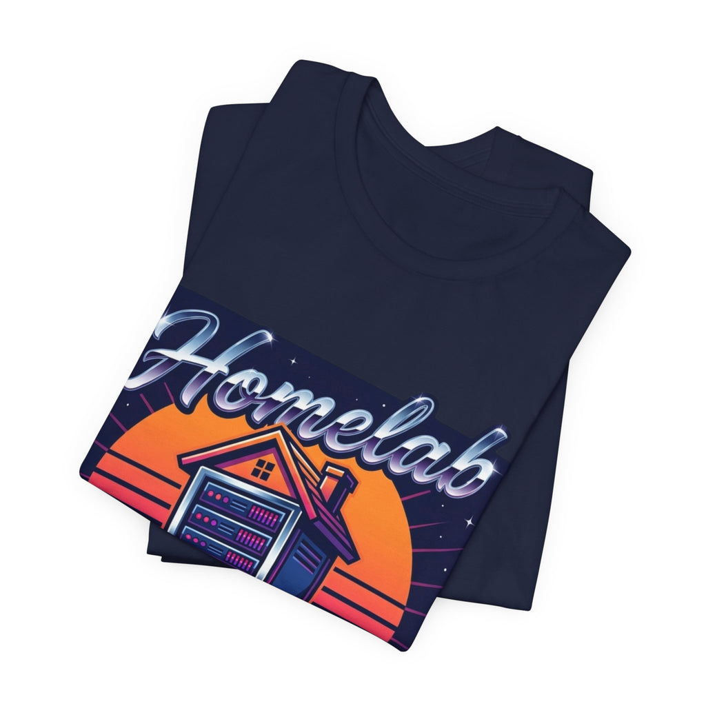 Uptime Starts At Home Homelab Retro Tee