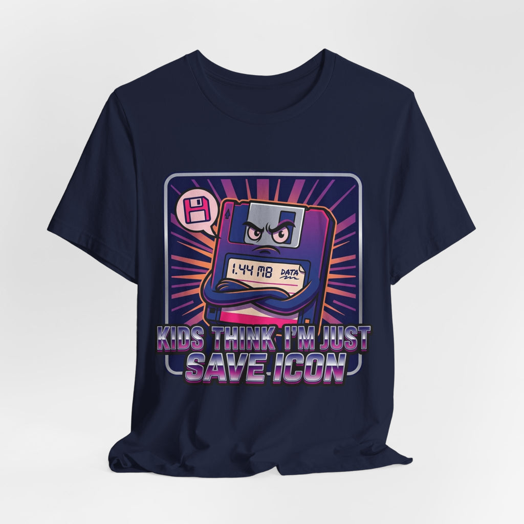 Kids Think I'm The Save Icon Floppy Tee