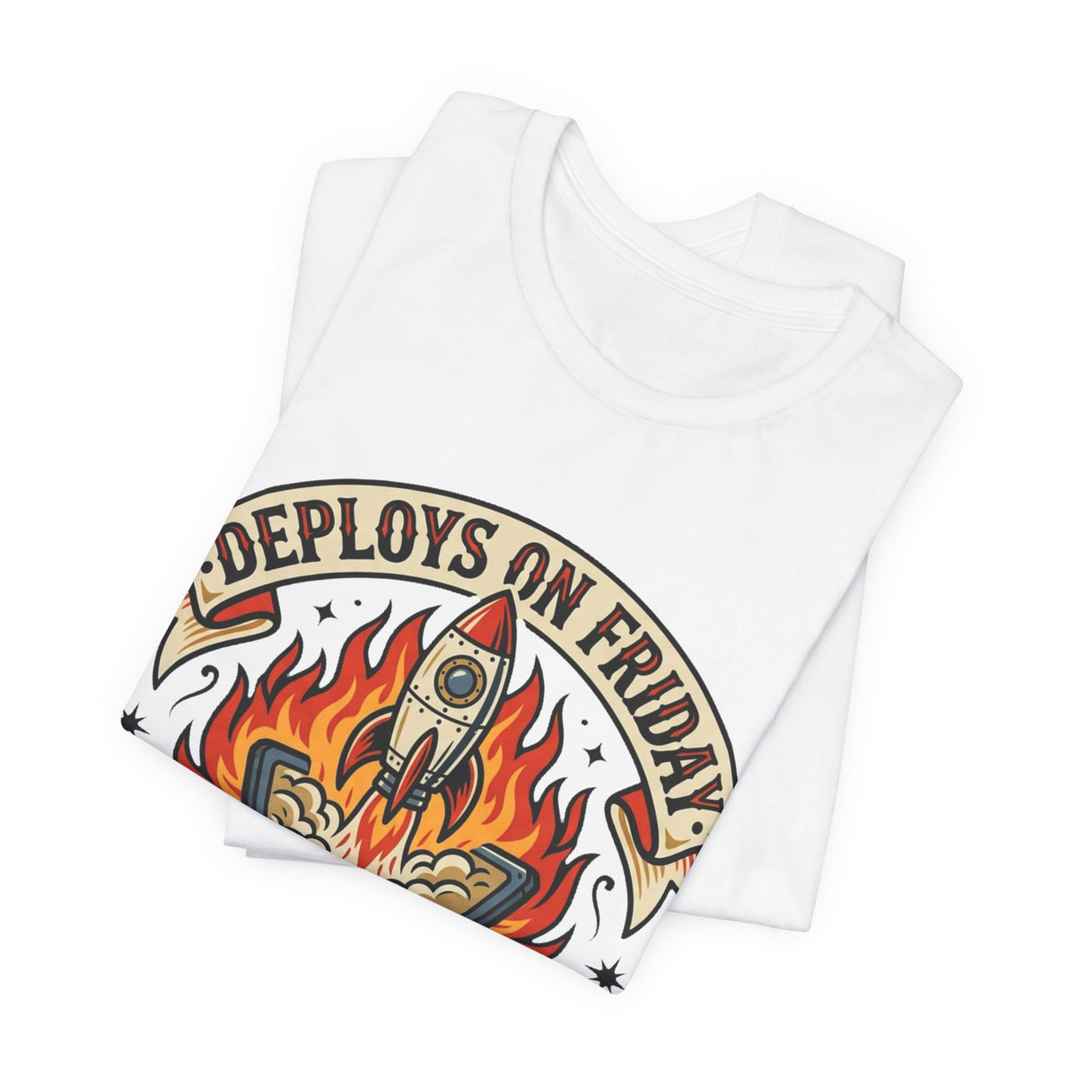 Deploys On Friday Fears Nothing Biker Tee