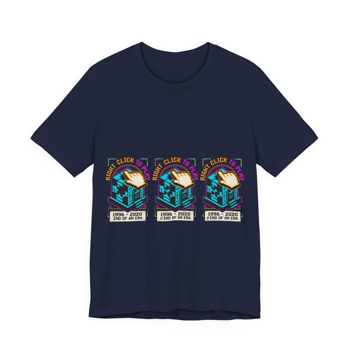 Right Click To Play Retro Web Tribute Tee