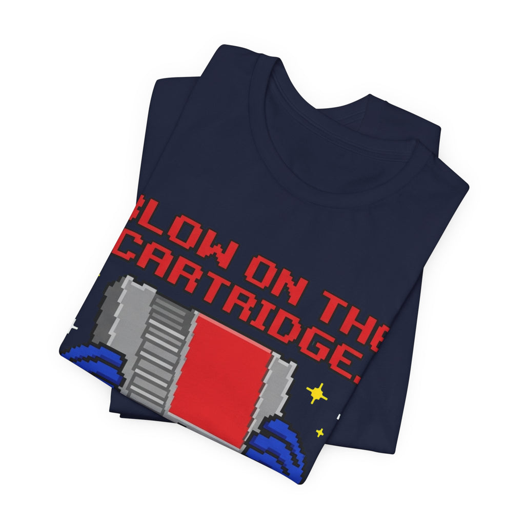 Blow On The Cartridge Trust The Process Retro Tee
