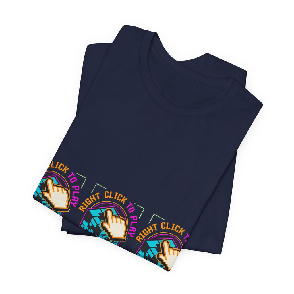 Right Click To Play Retro Web Tribute Tee