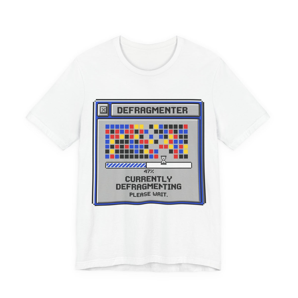 Currently Defragmenting Retro 90s PC Tee