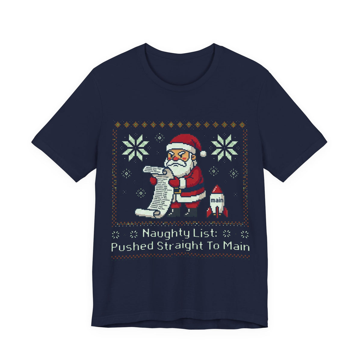 Naughty List Pushed To Main Christmas Tee