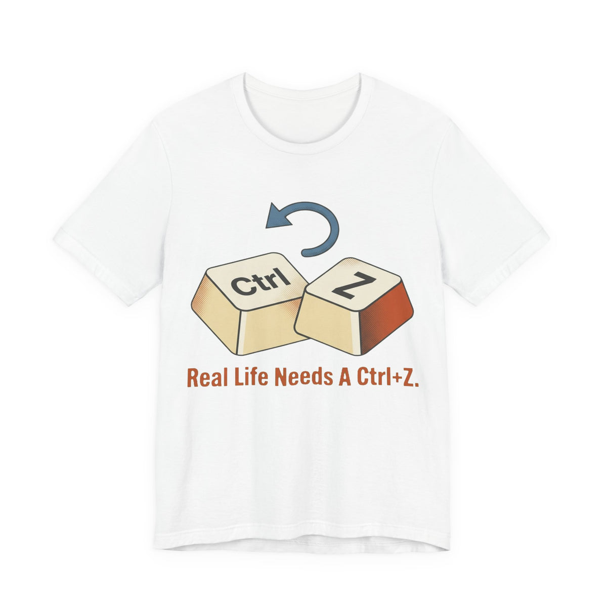 Life Needs A Ctrl Z Retro Keycap Tee
