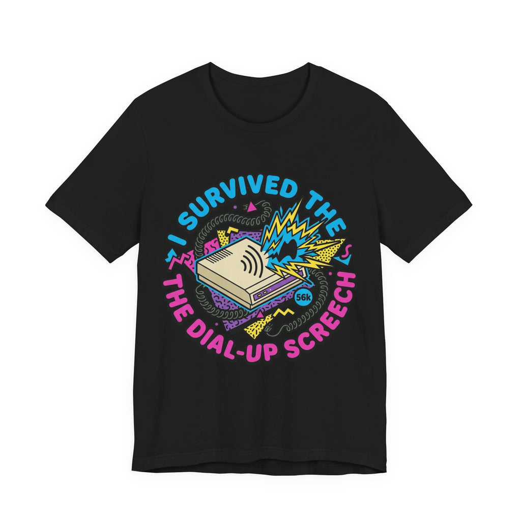 I Survived The Dial-Up Screech 90s Tee