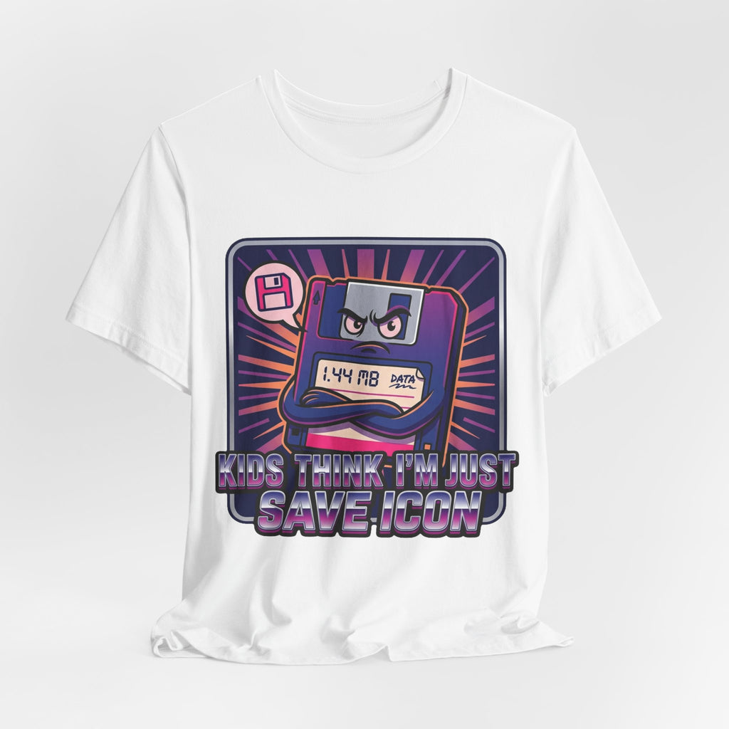 Kids Think I'm The Save Icon Floppy Tee