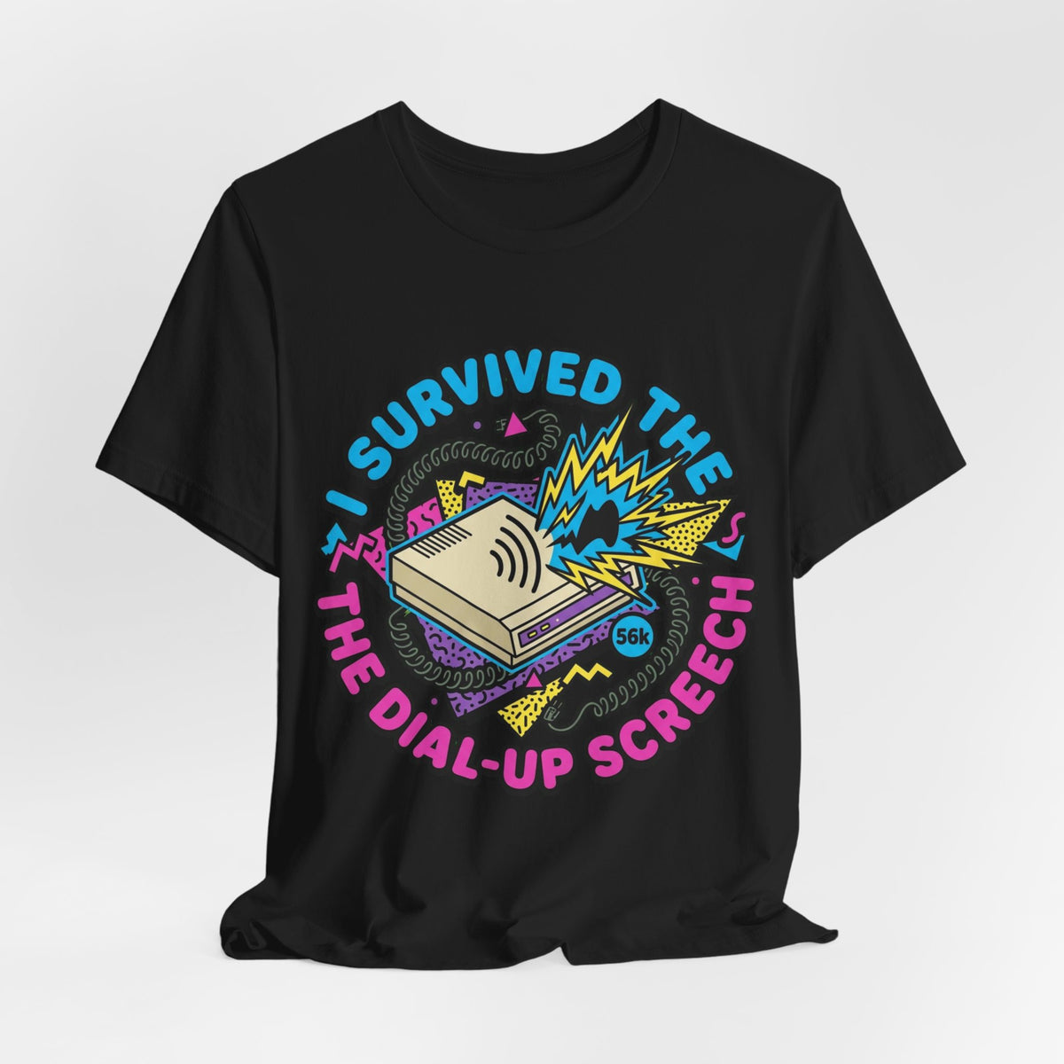 I Survived The Dial-Up Screech 90s Tee