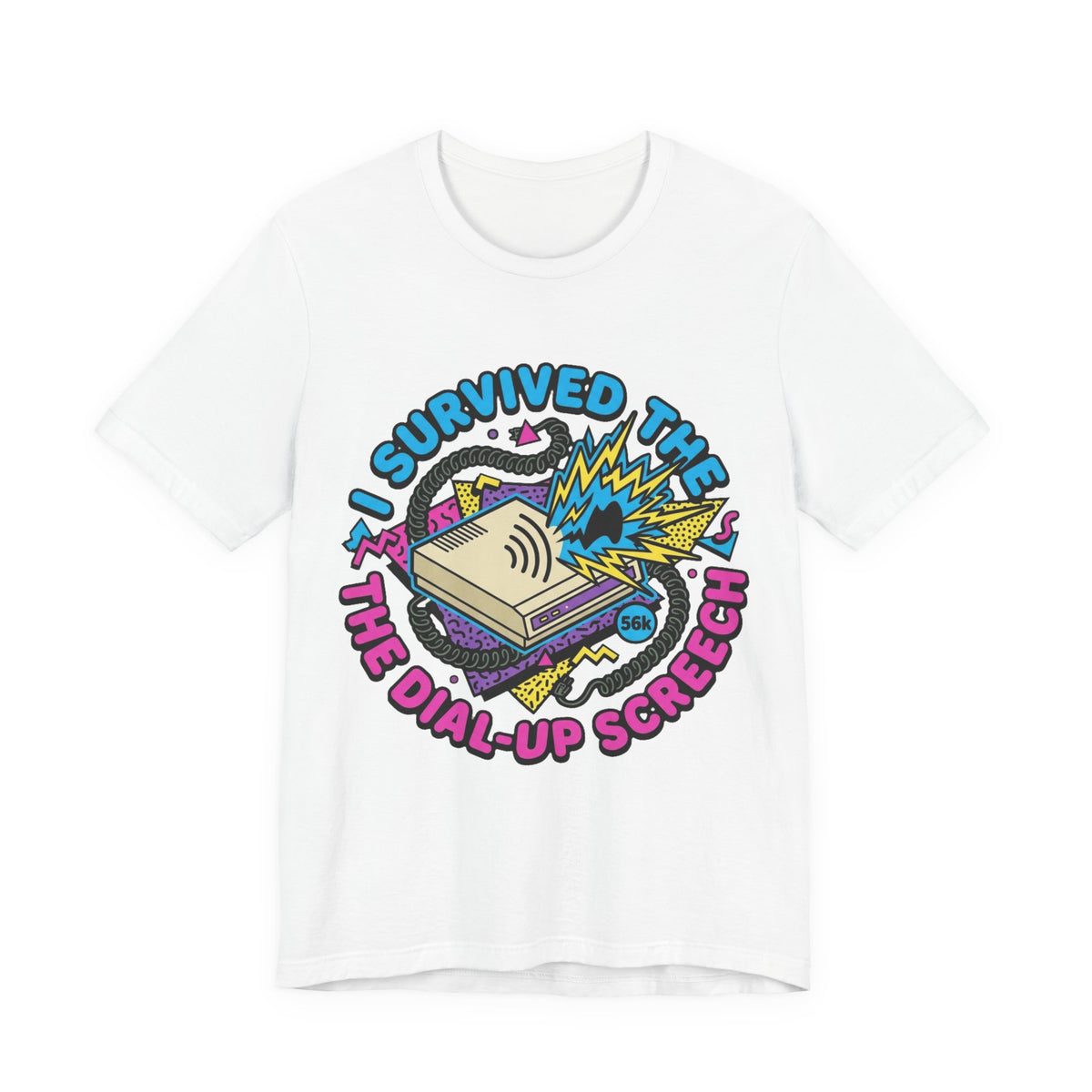 I Survived The Dial-Up Screech 90s Tee