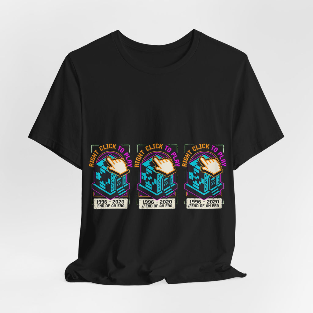 Right Click To Play Retro Web Tribute Tee
