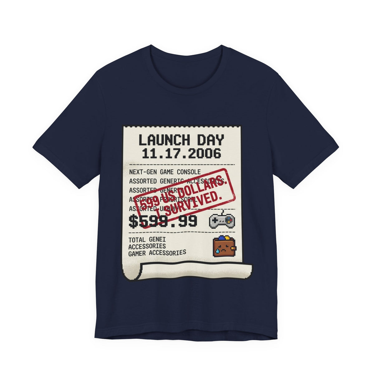 599 US Dollars Survivor Retro Gamer Tee