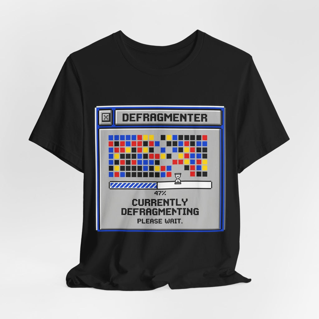 Currently Defragmenting Retro 90s PC Tee