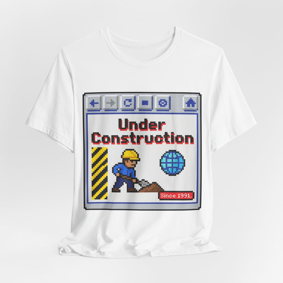 Under Construction Since 1991 Retro Web Tee