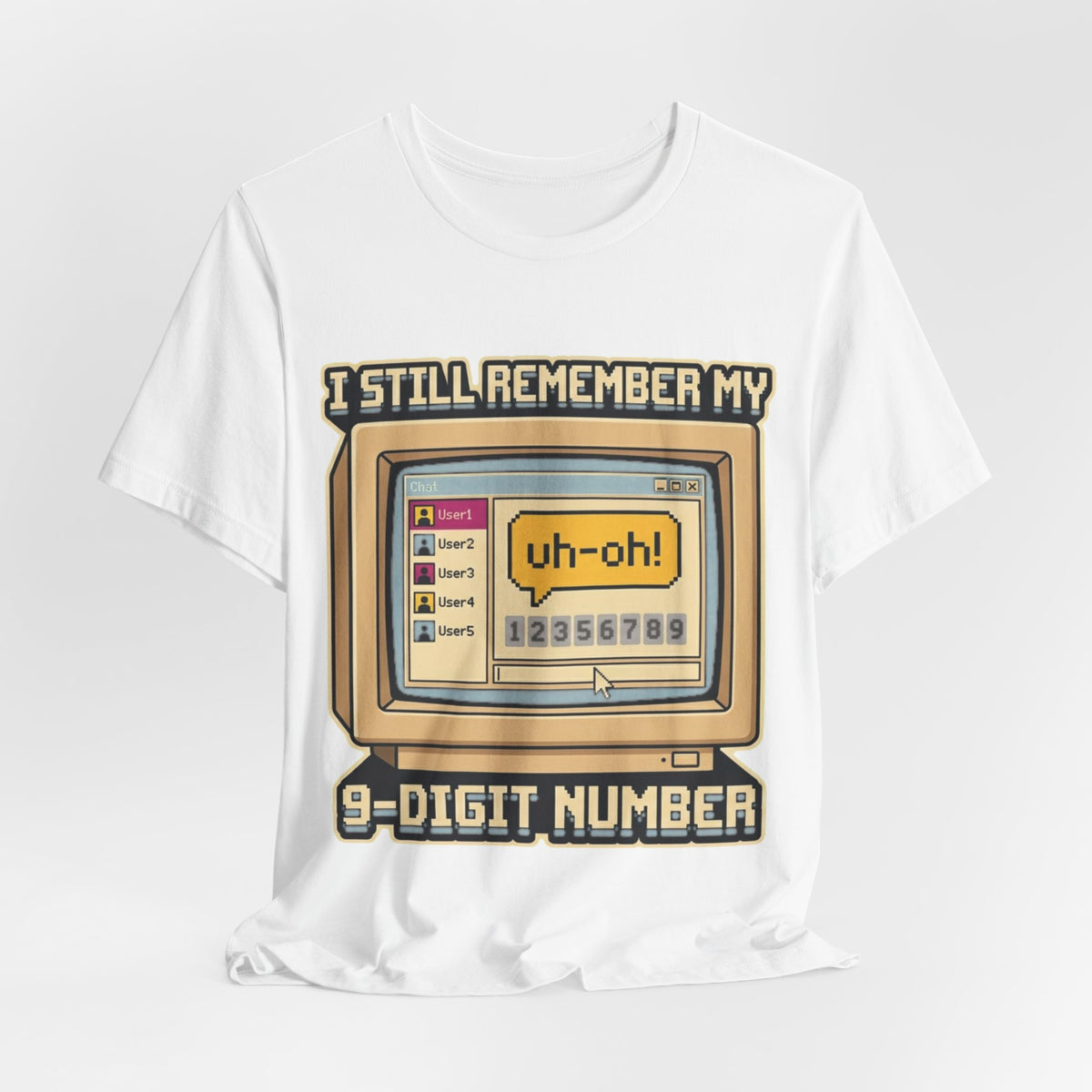 Remember My 9-Digit Messenger Number 90s Tee