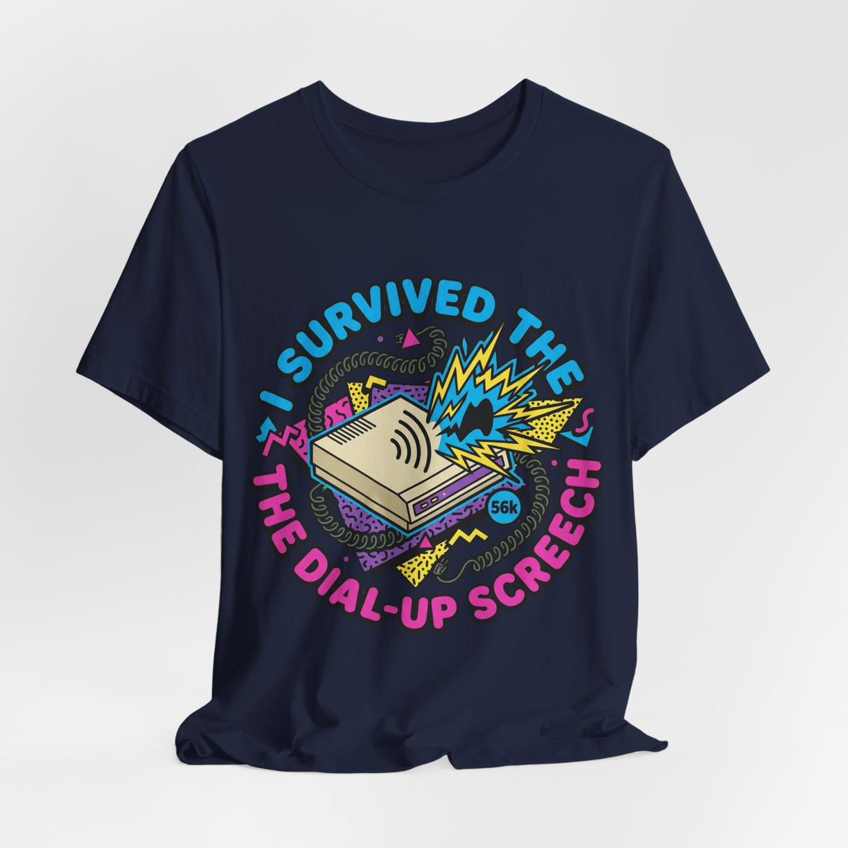 I Survived The Dial-Up Screech 90s Tee