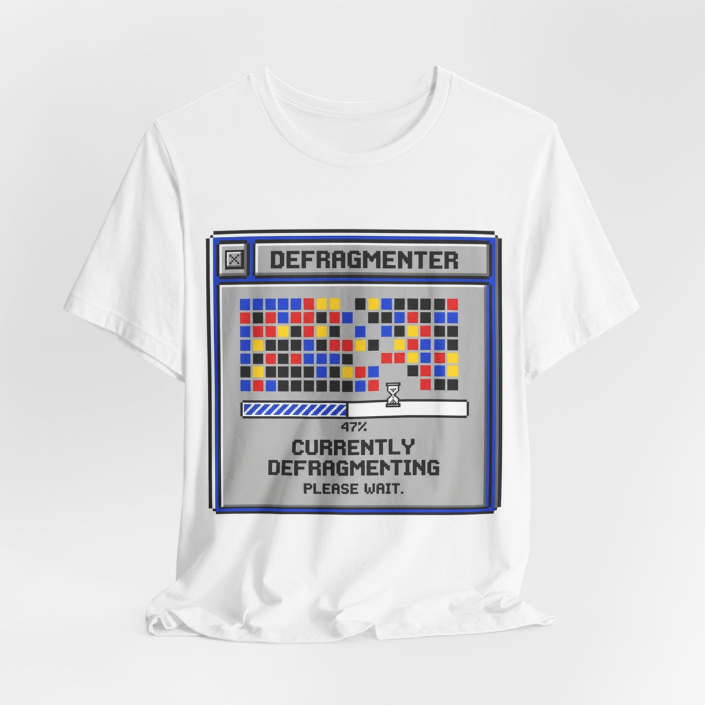 Currently Defragmenting Retro 90s PC Tee