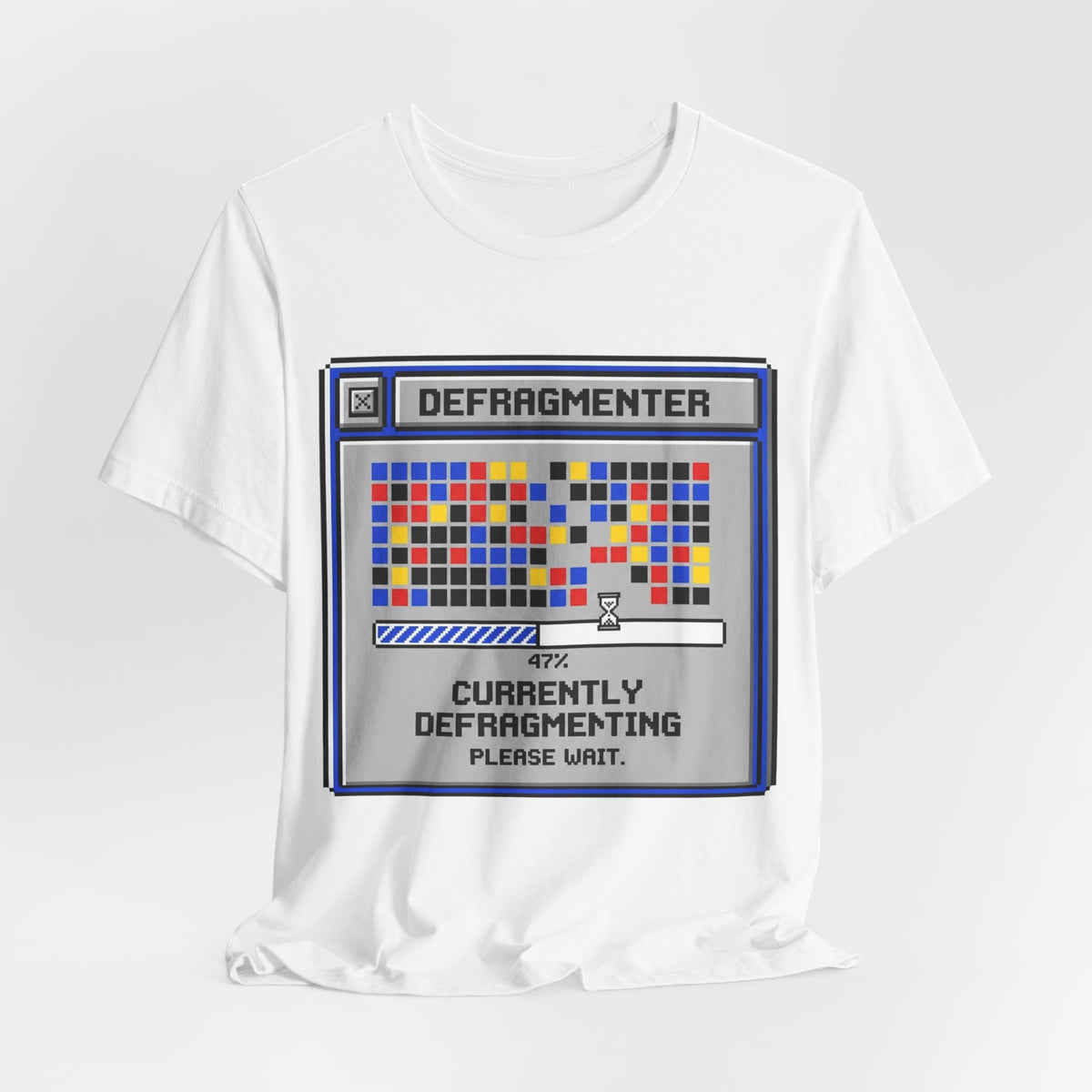 Currently Defragmenting Retro 90s PC Tee