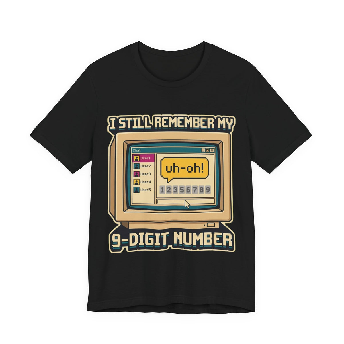 Remember My 9-Digit Messenger Number 90s Tee