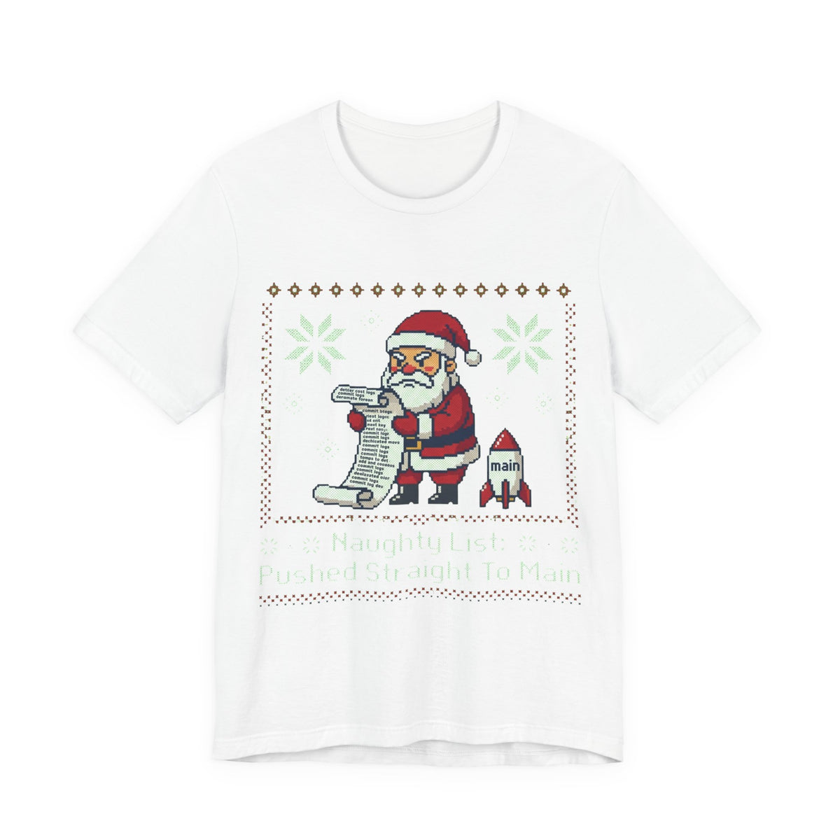 Naughty List Pushed To Main Christmas Tee