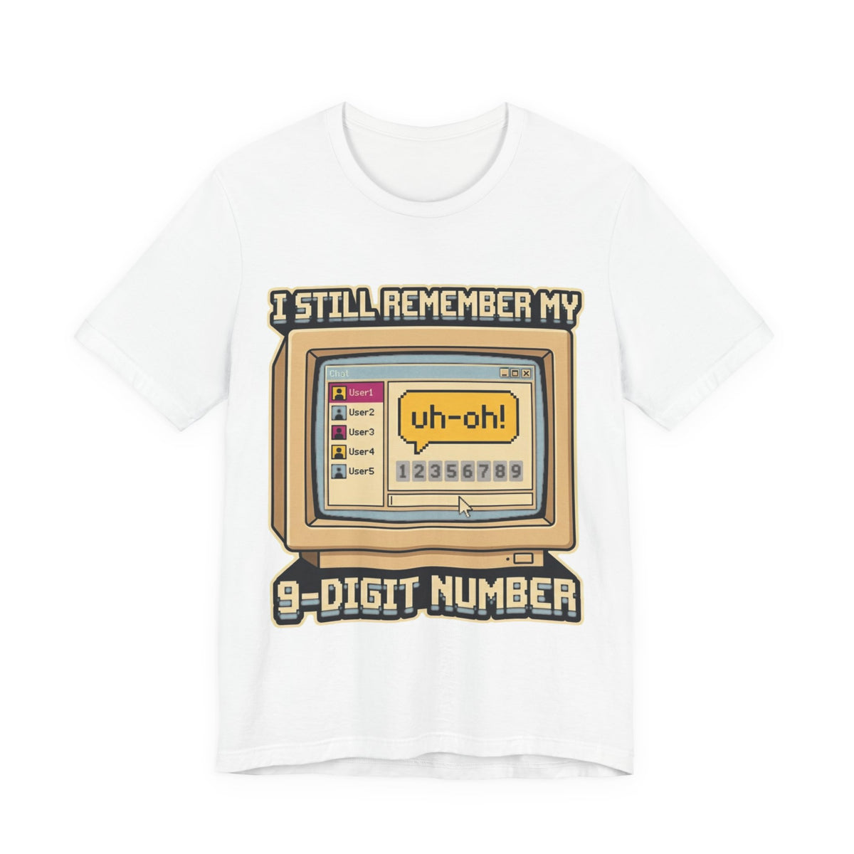 Remember My 9-Digit Messenger Number 90s Tee