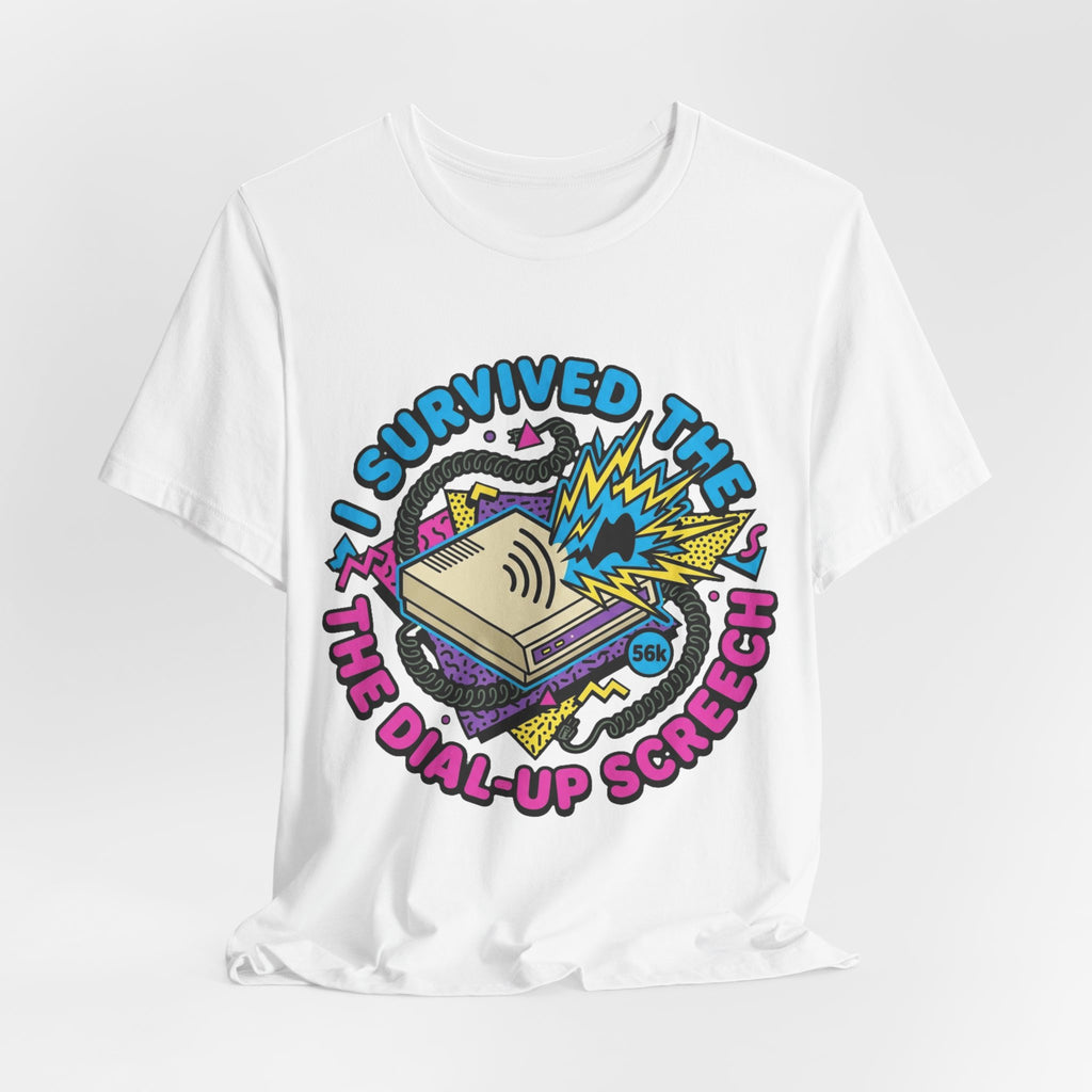 I Survived The Dial-Up Screech 90s Tee