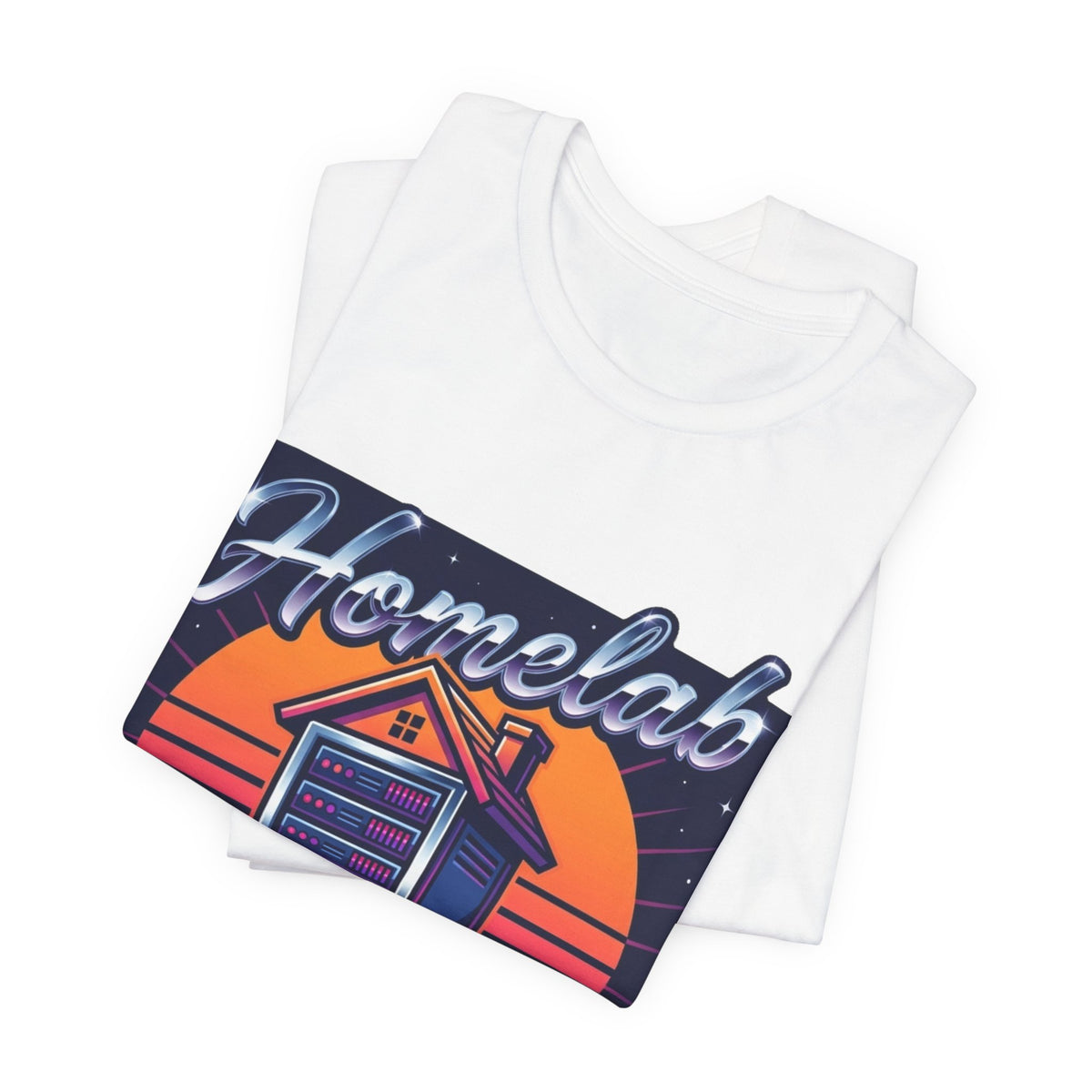 Uptime Starts At Home Homelab Retro Tee