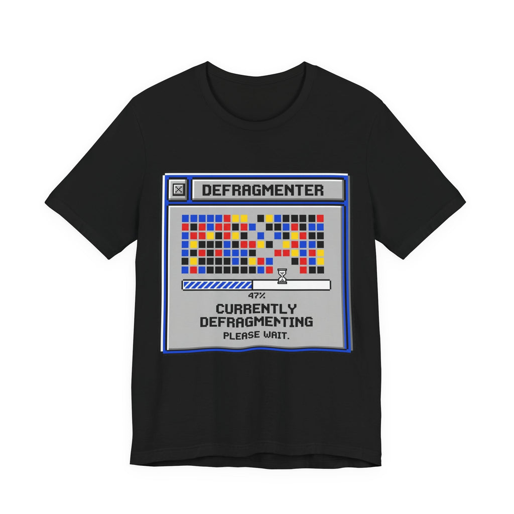 Currently Defragmenting Retro 90s PC Tee