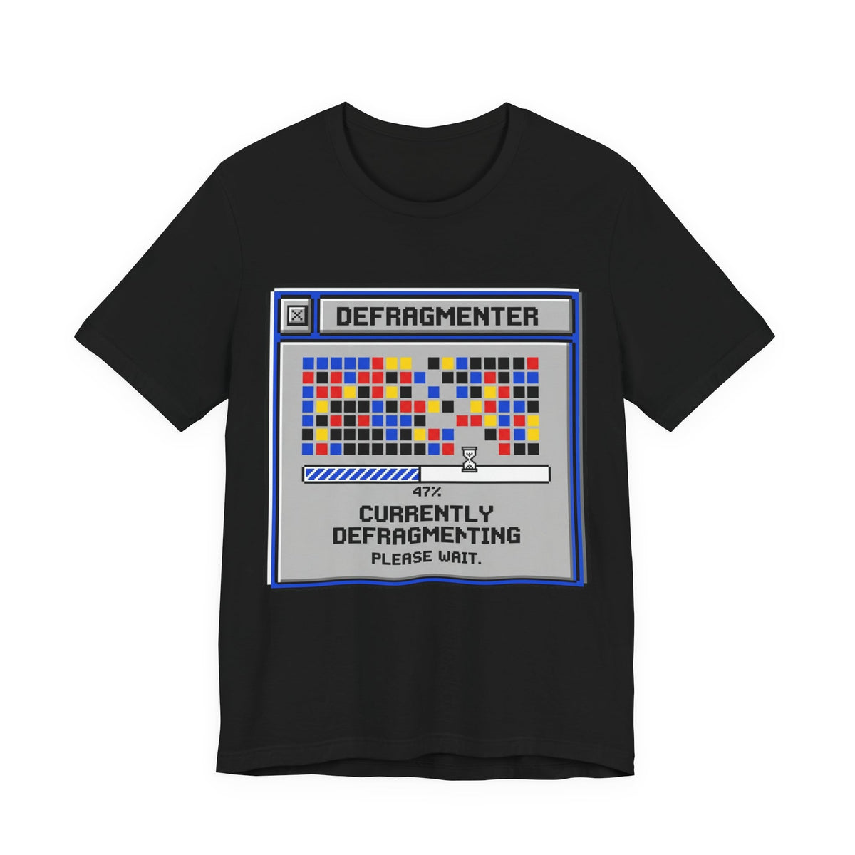 Currently Defragmenting Retro 90s PC Tee